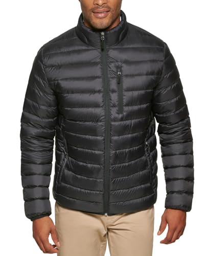 Club Room Men's Packable Puffer Jacket Black Small