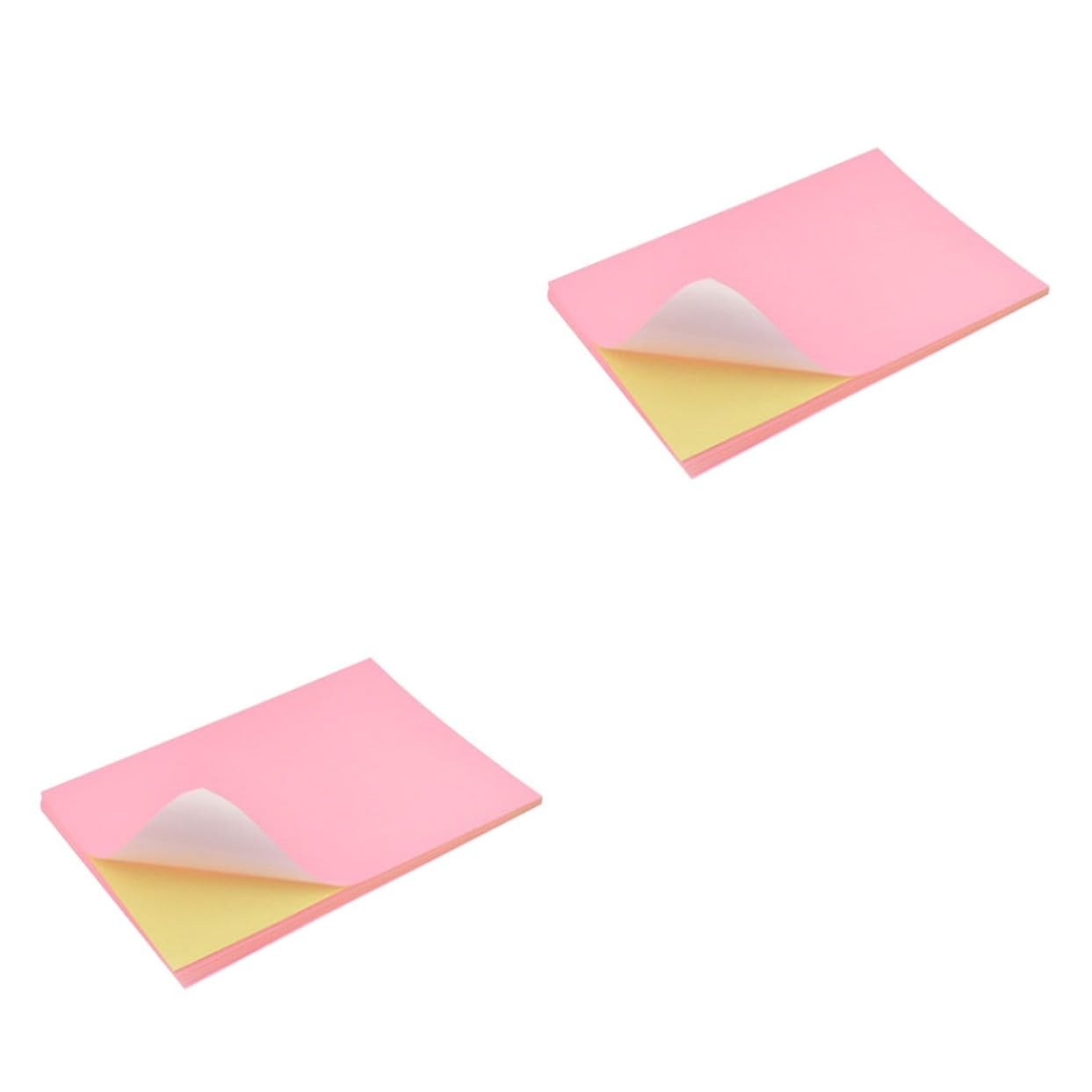 100 Pezzi Carta Colorata Etichette Autoadesive Stampabili per Classificazione e Laser Facile Staccare e Applicare Adesivi per Organizzazione Ufficio e DIY
