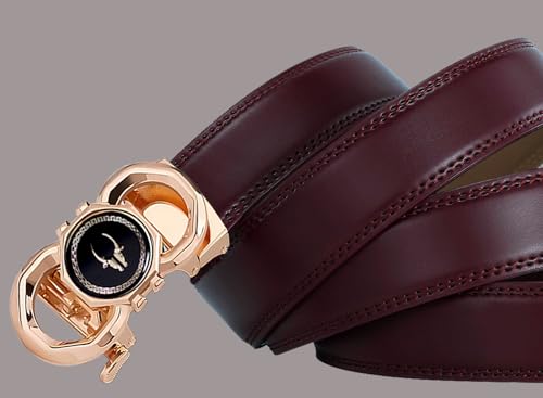 Image of WildHorn Men's Genuine Leather Belt for Men| Premium Auto-Lock Buckle | Adjustable up to 48 inch | Formal & Casual Wear | Micro-Adjust Fit | Including Stylish Gift Box
