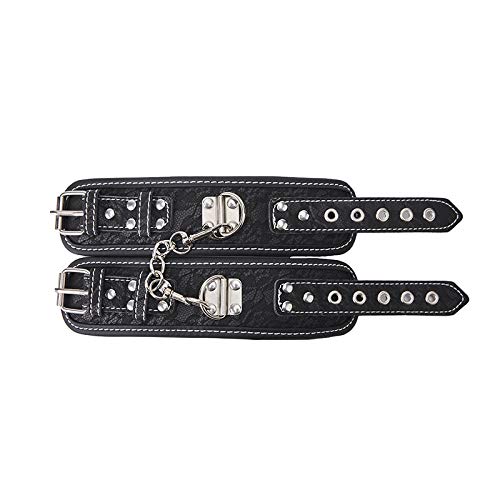 Sexy rollenspel speelgoed set kantpatroon verbeterde versie pluche zevendelige yoga manchet SM speelgoed (zwart) - Afbeelding 4