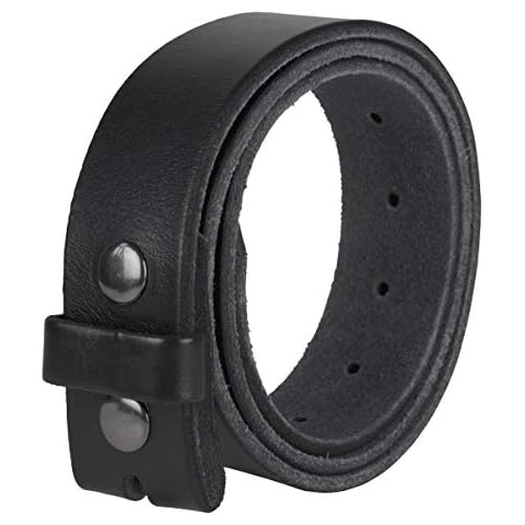 Gelante Genuine Full Grain Leather Belt Strap without Belt Buckle G2016-BK-L Cover