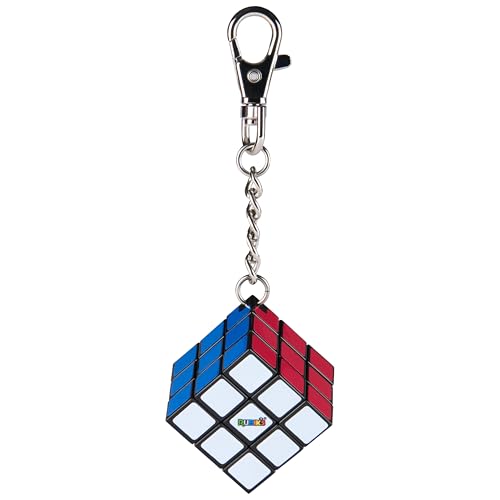 RUBIK' Cube 3X3 Porte CLÉS Jeu Casse Tête Coloré Rubik' Mini Puzzle 3x3 Orginial Correspondance Couleurs Cube Classique Résolution Problème Version Mini 6064001 Jouet Enfant et + - vue 6