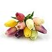 smylls 10 pcs Holland Tulips Flowers Latex-Look Like Real,Eco-Friendly Odourless Artificial Flowers (10, Multiple Colors)
