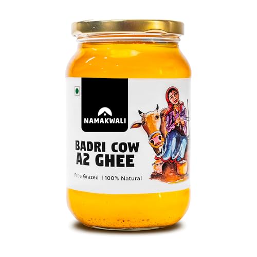 Image of Namakwali A2 Badri Cow Ghee 500ml | Traditional Vedic Bilona Method | Curd-Churned & Cultured | Grassfed, Pure, Natural & Danedar | Lactose-Free, Gluten-Free | 100% Natural & Lab-Tested | Certified Traditional Gaye ka Ghee