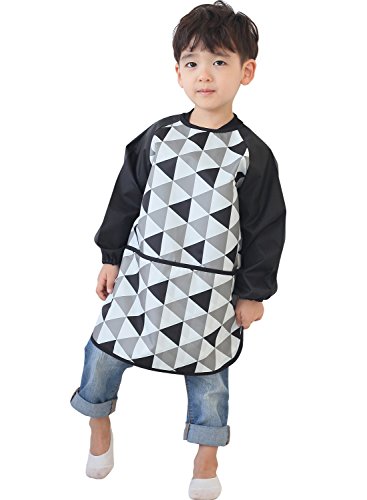 image for Plie Kids Painting Apron – Waterproof Long Sleeve Art Smock for Todd