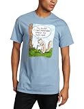 T-Line Men's Funny Shirt Squirrel Nuts Graphic T-Shirt, Stone Blue, Large