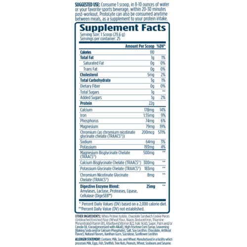 Image of VMI Sports | ProtoLyte Whey Isolate Protein Powder | Low Calorie Whey Protein Powder for Weight Loss | Protein Powder for Muscle Gain | Digestive Enzymes | Non-GMO (Milk and Cookies, 1.6 Pounds)