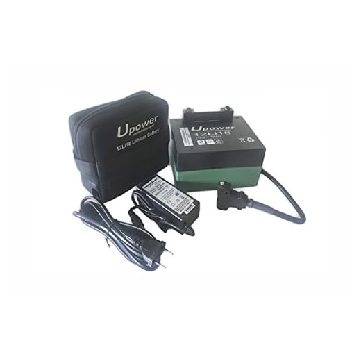 Batería de litio para carro de golf 12v 18Ah Upower 12Li18 con kit de carga