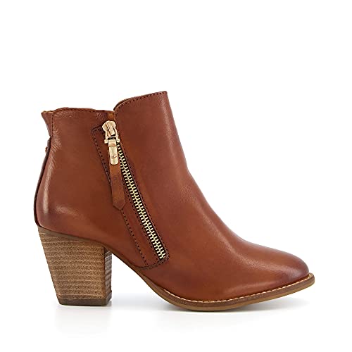 Dune Ladies PAICE Western Ankle Boots Size UK 5 Stacked Heel