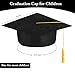 24 Pieces Child Size Graduation Caps Black Felt Kindergarten Grad Hats for Preschool Graduation (24 Pieces)
