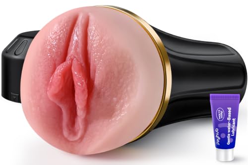 Image of EINSEO Pocket Pussy Male Masturbator, Manual Stroker with 8in Deep Sleeve