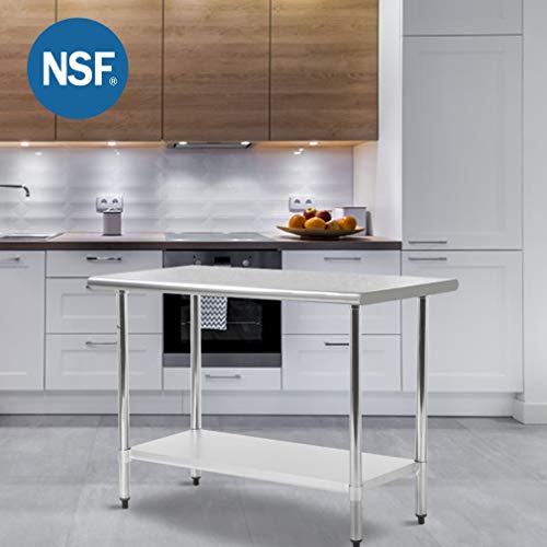 Metal Kitchen Work Table With Adjustable Table Foot Antirust Scratch Resistent Stainless Steel Work Table 30 X 60inchs Buy Online In Grenada At Grenada Desertcart Com Productid 54982710