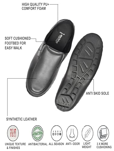 Image of HEALTH FIT Men's Pu Brown Open-Back Diabetic & Orthopedic Footwear HF401BL