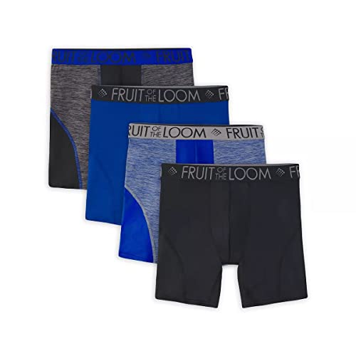 Fruit of the Loom Men's 5-Pack Boxer Briefs Breathable Performance Micro-Mesh M2