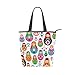 Damen-Einkaufstaschen mit großer Kapazität für Reisen Russische Puppe Matrjoschka Folk Damen-Einkaufstaschen für Reisen für Frauen, Arbeit, Reisen, Einkaufen, 11 × 4 × 13,6 Zoll