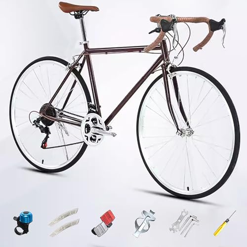 700C Rennrad mit Gebogener Drop Bar Lenker, Single Speed Retro City Stadt...
