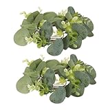 Décoration de bougies - décorez votre maison avec fausses plantes pour créer une festive spéciale et organiser une fête inoubliable, couronne de bougies