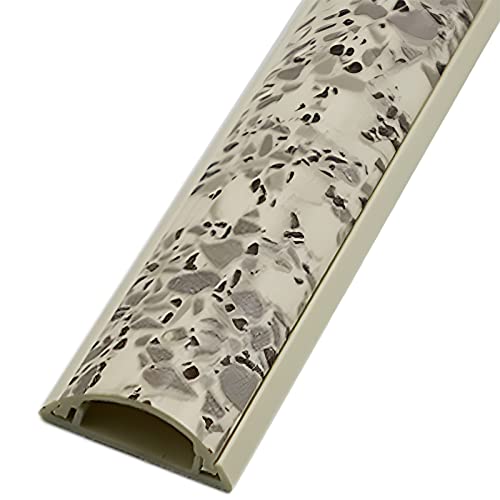 Kabelkanal Kabelschlauch Kabelmanagement Kabelabdeckung für Marmorbodenwand, Langes dünnes PVC Kabelschutz für TV-Lampenleuchte, Einfach zu schneiden, Küche draußen