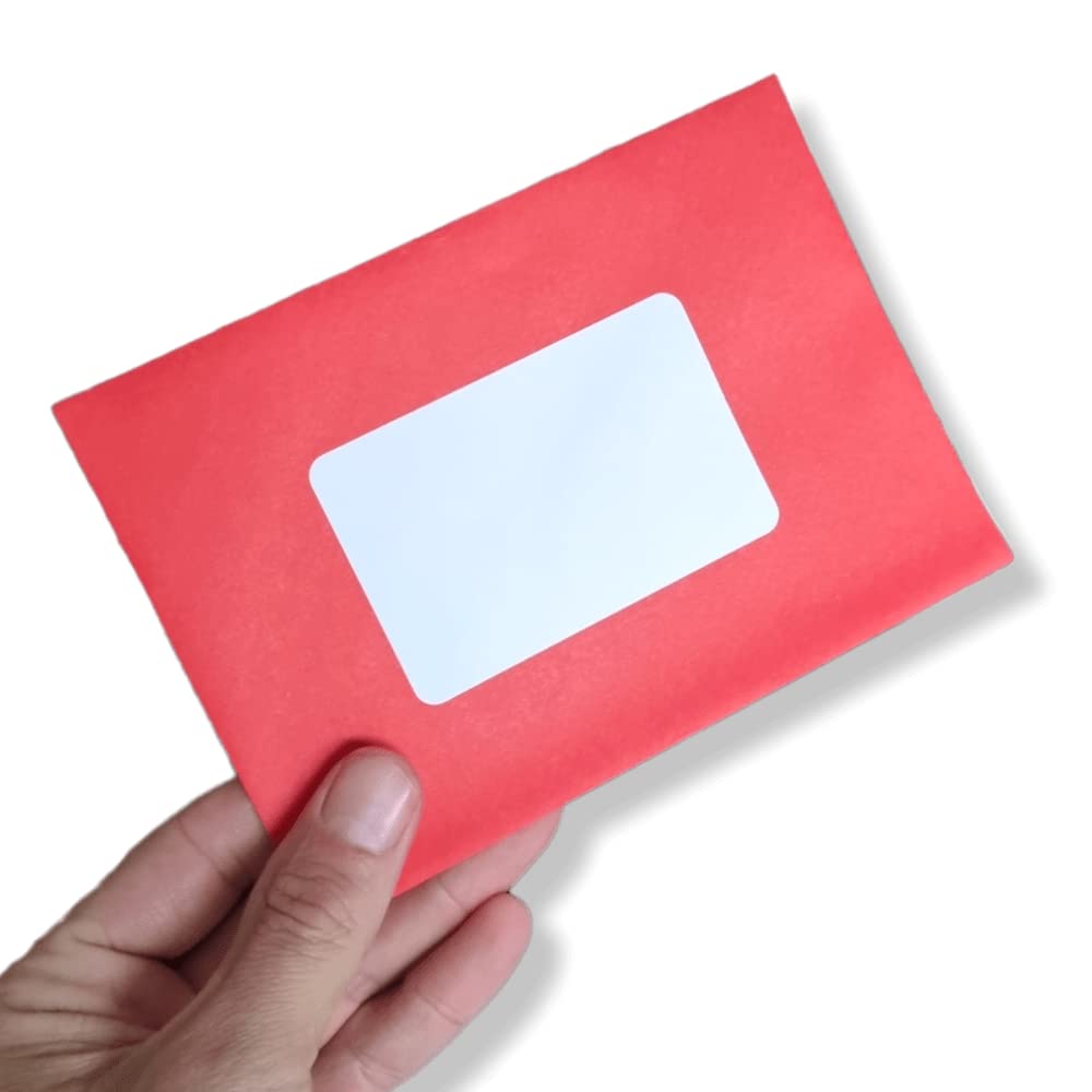 ANTEVIA 10 Biglietti Di Auguri Natalizi 3D Con Buste, Villaggio Di Natale, Rosso, 18x26,5 Cm