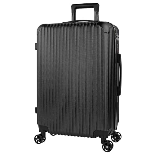 ITACA - Valise Rigide Grande Taille 158 cm - Bagage Soute 23 kg Solide ABS - Trolley Valise Moyenne - Bagage Taille Moyenne. Cadenas à Combinaison ., Noir