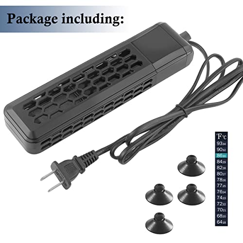HITOP PTC Adjustable Aquarium Heater, Sturdy Fish Tank Heater with Protective Cover, 100W/200W/300W/400W Heater for… - Image 5