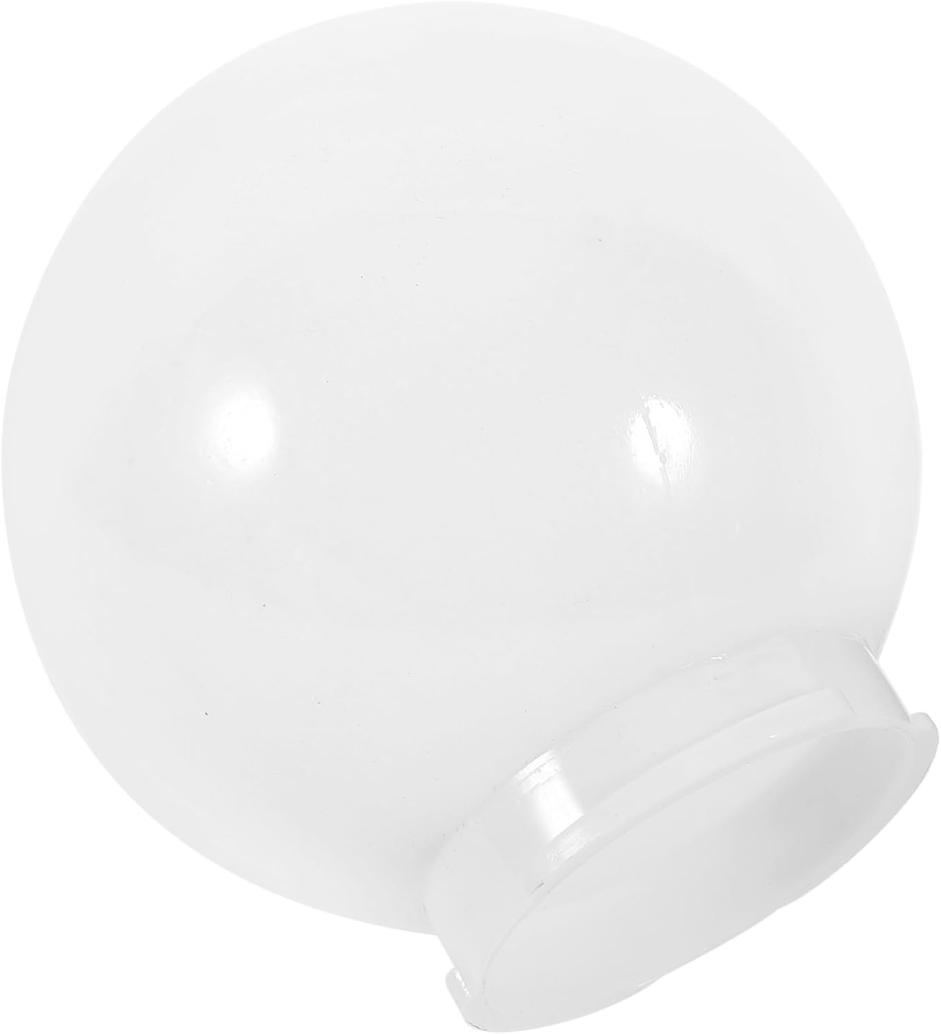 Angoily 6 Inch White Acrylic Replacement Globe Round Lamp Shade Covers for Ceiling Wall Fixtures Lamp Posts Streetlight 85mm