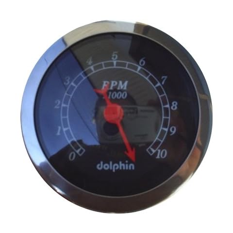 Dolphin Gauges-2-1/16 Electronic Tach - Black Cover