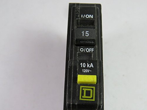 Circuit Breaker, 15A, 1P, 10Ka, 120Vac
