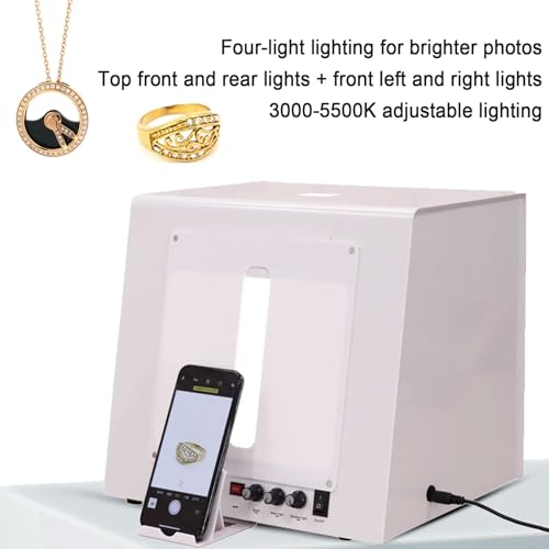 Caja de luz de estudio profesional de 20.000 LUX con 4 luces de relleno eficientes 6