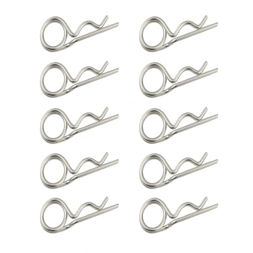 QQAIDJRPM Steel Double Loop Hitch Pin Clip Assortment Kit -