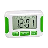 Digital-Uhr mit 5 einstellbaren Alarmen, Stoppuhr, Erinnerungshilfe für Tabletten