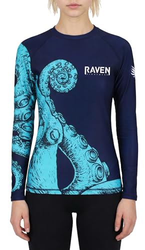 Rashguard femme Kraken Octopus respirant pour le grappling et MMA à manches longues protectrices