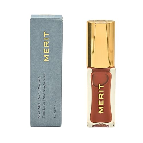 Merit Shade Slick Classics Tinted Lip Oil - Au Naturel - Warm Blush