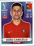 2022 Panini World Cup Qatar Stickers Soccer #POR5 Joao Cancelo Portugal Group H Officially Licensed Sticker Single Card (small, paper thin 49x69 mm)