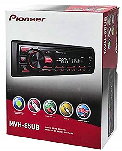 Pioneer Mvh-85Ub Digital Media Car Stereo Receiver , Usb , Auxiliary , Mp3 Playback , Mixtrax , Media App Control , Siri Eyes Free Compatible #TOP3