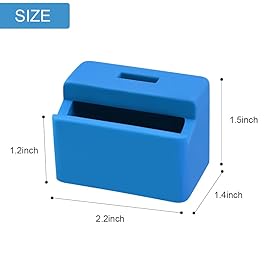 Morlike Silicone Seatbelt Secure Buckle Safety Cover Lock (BLUE2-2 PCAK)