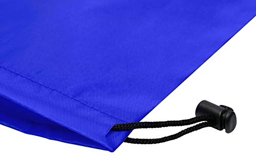 Palterwear Drawstring Bag - Nylon Stuff Pouch With Toggle For Sports, Luggage, Storage, Travel - Dopp Kit - Lightweight, Foldable And Compact (7 X 9-12 Pack, Blue) #TOP1