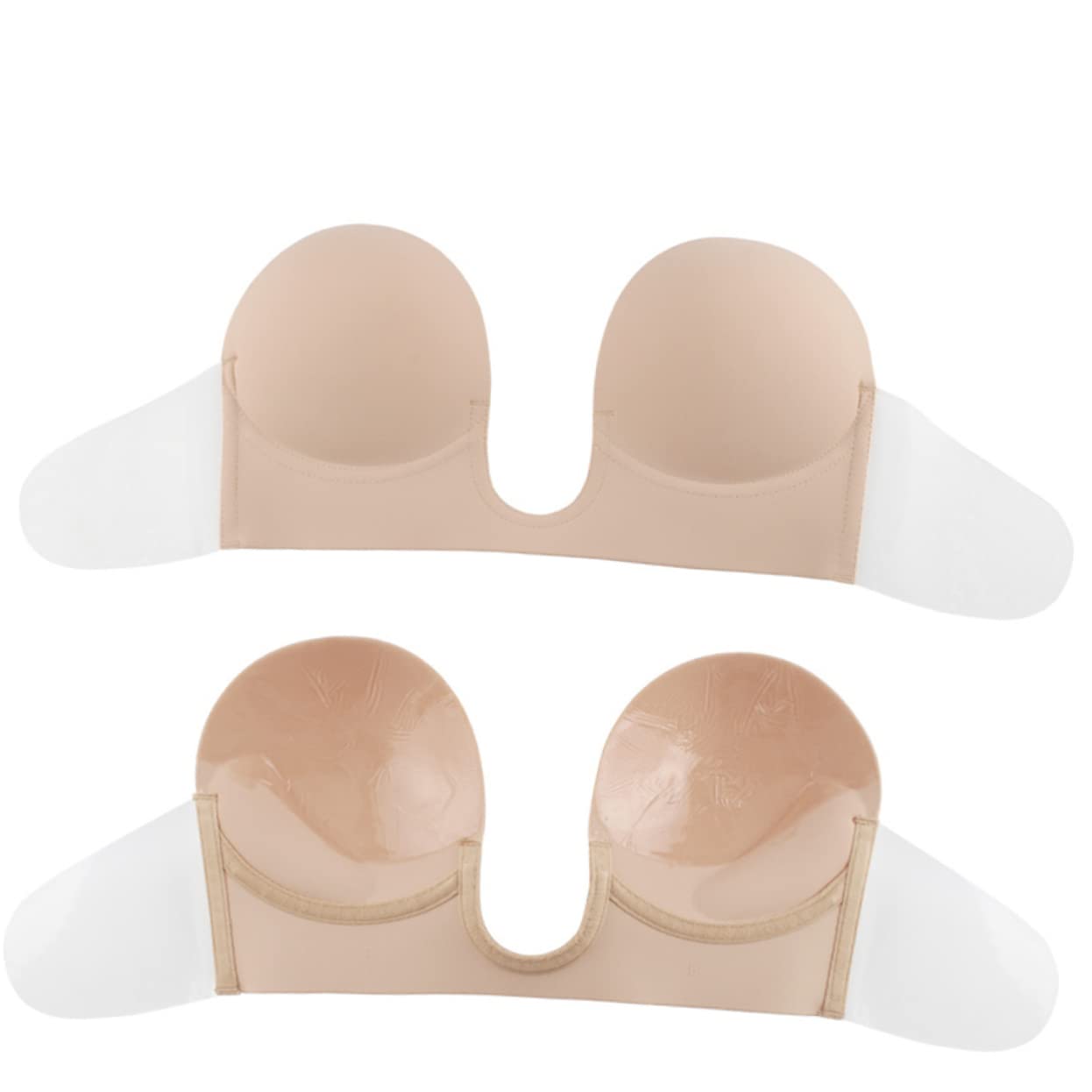 2 Piezas fundas de silicona skin tint sujetador halter bralette sin tirantes bralette sin costuras cubiertas adhesivas sujetador sin espalda empanadas reutilizables cubre