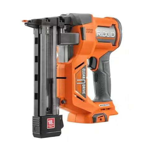 RIDGID 18V Brushless Cordless 18-Gauge 1-1/2 in. Narrow Crown Stapler