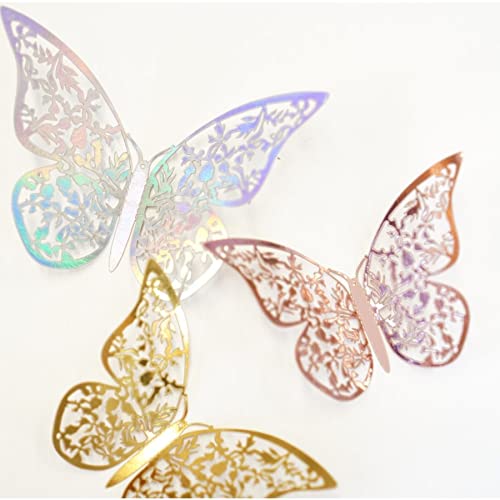Amazon.co.jp: 【バタフライ立体ウォールステッカー】12ピース 蝶