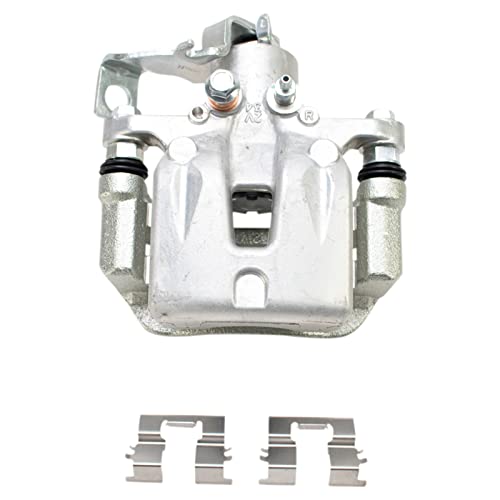 Image of TRQ Rear Brake Pad and Rotor Set Ceramic Coated Rotors Calipers