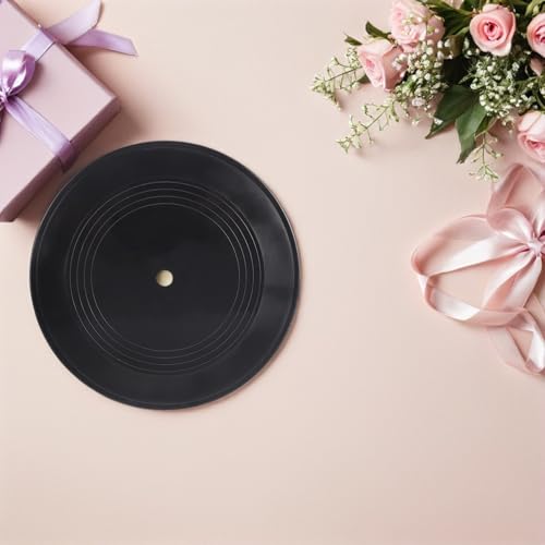 5 Discos de Vinilo de Imitación para Decorar Fiestas Retro y Eventos 6