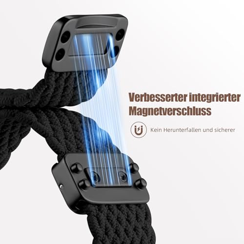 Oielai Geflochtenes Band für Apple Watch Armband 44mm 46mm 45mm 42mm 49mm – Ansicht 3