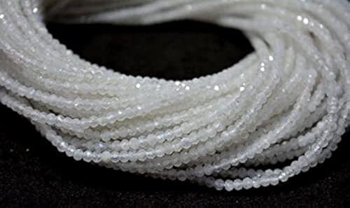 Pierre de lune arc-en-ciel facettée de 2,5mm pour création de bijoux raffinés - 2