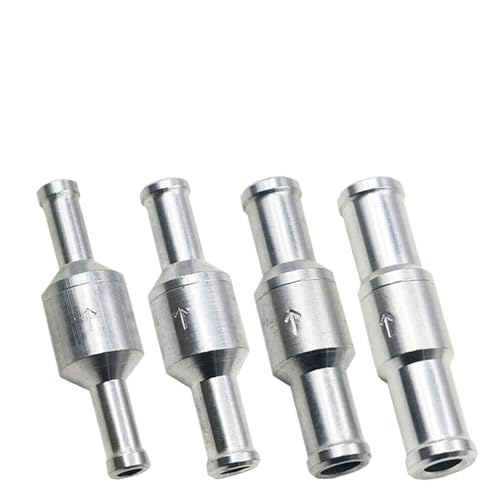 Válvula de retención de aluminio de 8mm para combustible gasolina y diésel sin retorno