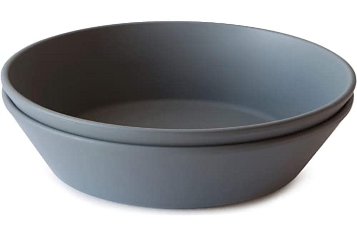 Mushie Dinnerware Bowls for Kids, (Smoke) Round Bowl, Medium - Image 4