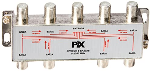 PIX Divisor Alta - 8 Vias - 5-2050 Mhz