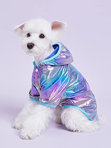 Qwinee Dog Hoodie Warm Dog Jacket Coat Reflective Pet Clothes For Cat Puppy Small Medium Dogs Multicolor M #TOP2
