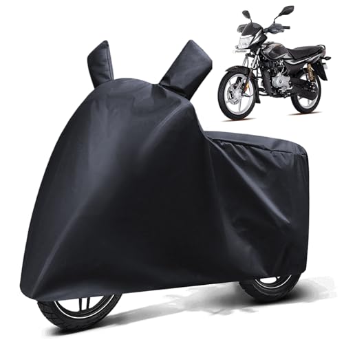 Image of FABTEC Waterproof Bike Body Cover Compatible with Bajaj Platina 100, A1 (Black)
