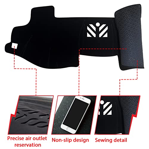 Inuboxes Dashboard Dash Board Cover Mat Pad Carpet Non-Slip Custom Compatible With Toyota Camry 2012 2013 2014 2015 2016 2017 Protector Sunshield (Black Trim) #TOP1